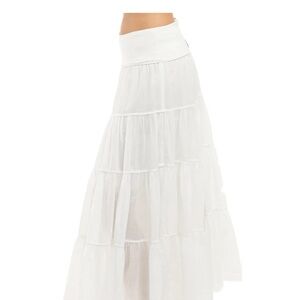 HARD TAIL TIERED MAXI SKIRT: EFFORTLESS COMFORT, ELEVATED STYLE size S